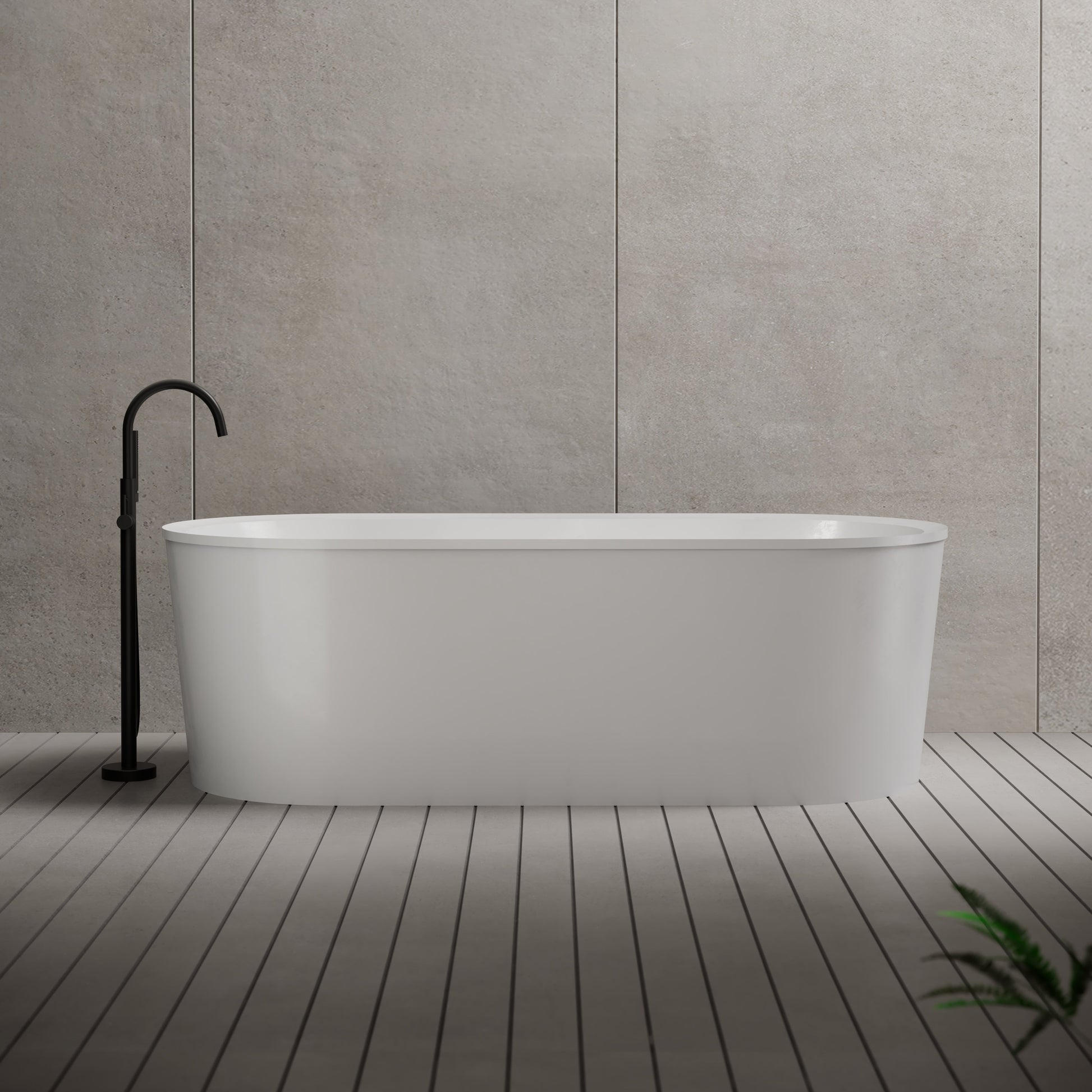 MonBlari Acrylic Freestanding Bathtub XA-201-GW XA201GW-FrontView