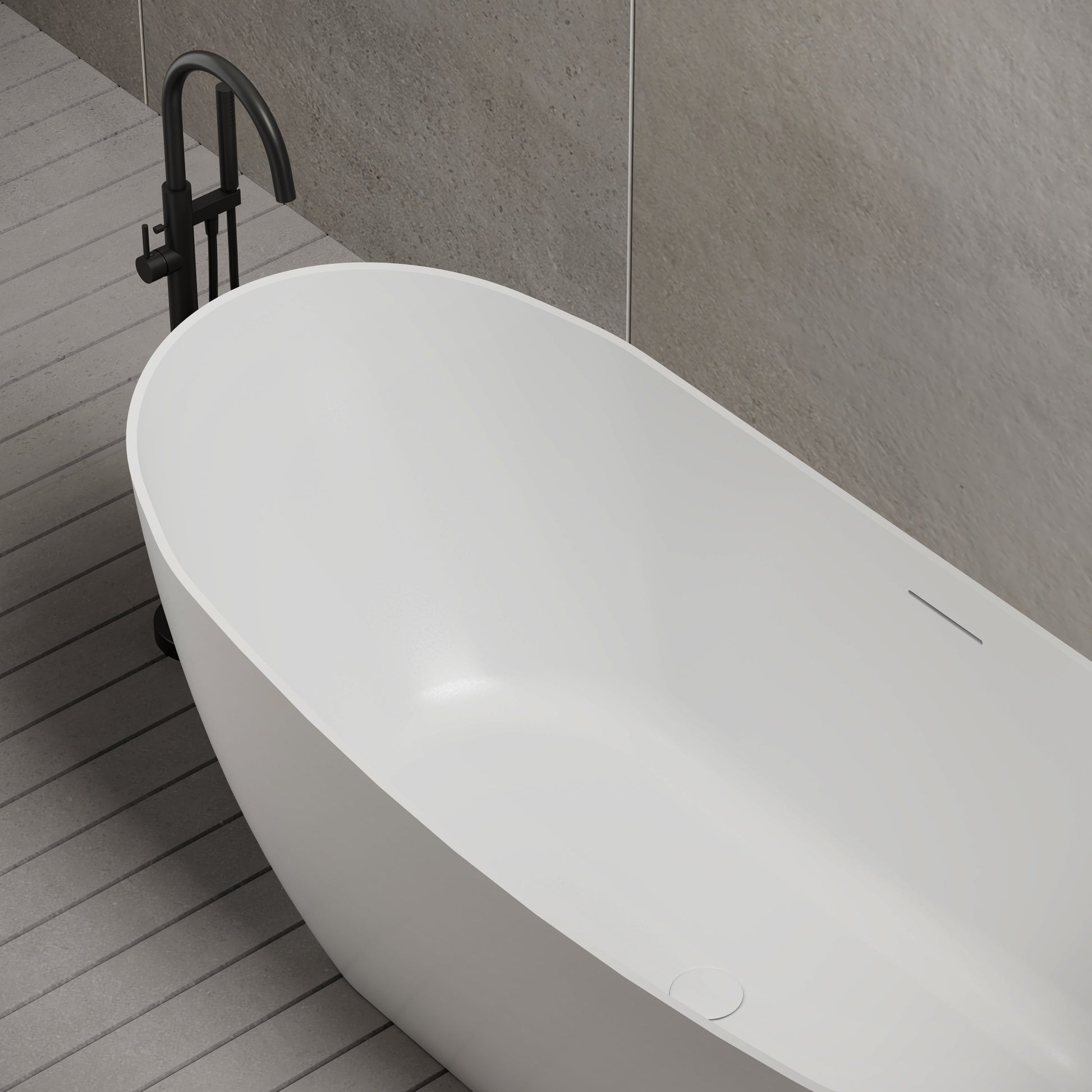 67 Inch MonBlari Acrylic Freestanding Bathtub XA-216-TopCloseUp