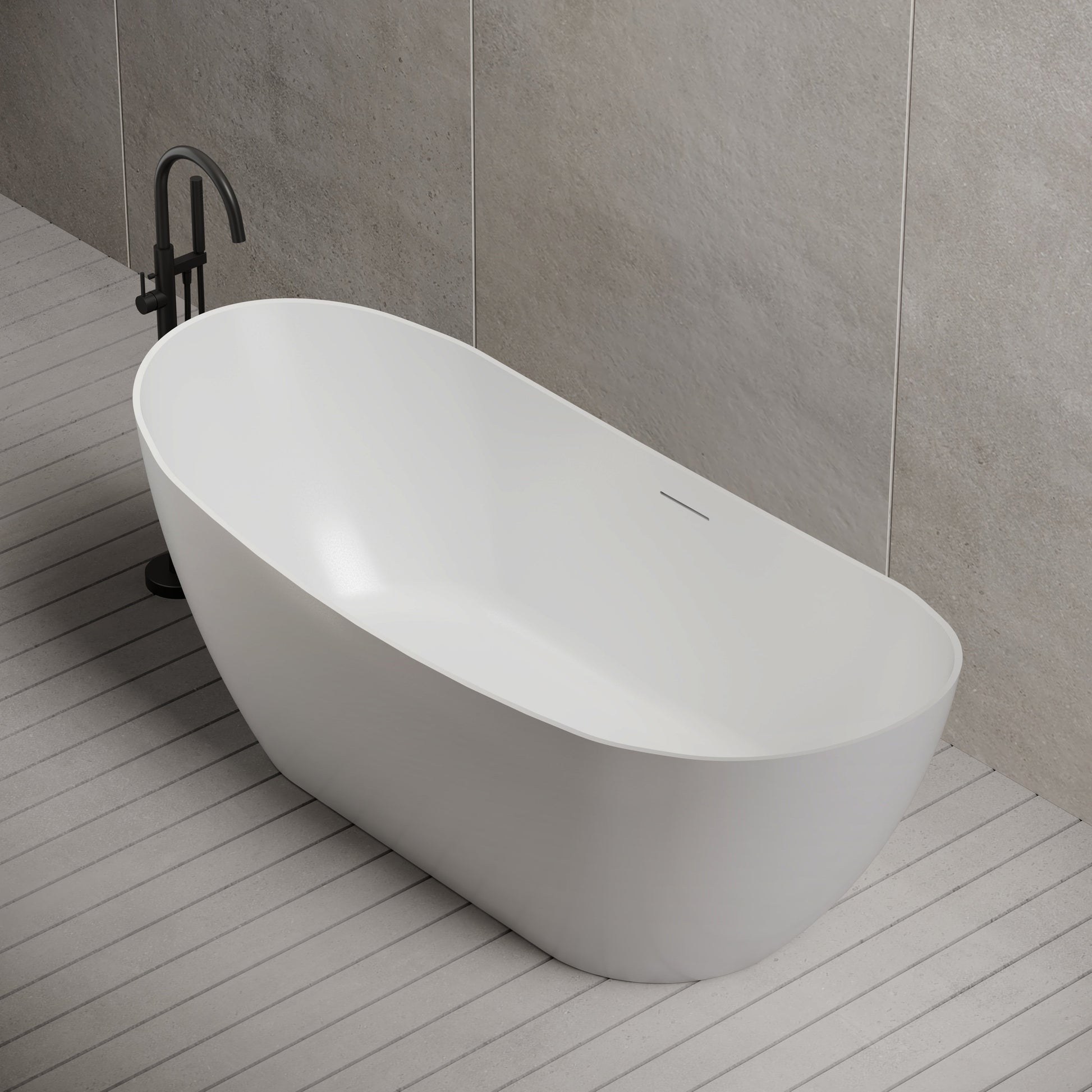 67 Inch MonBlari Acrylic Freestanding Bathtub XA-216-SideTop