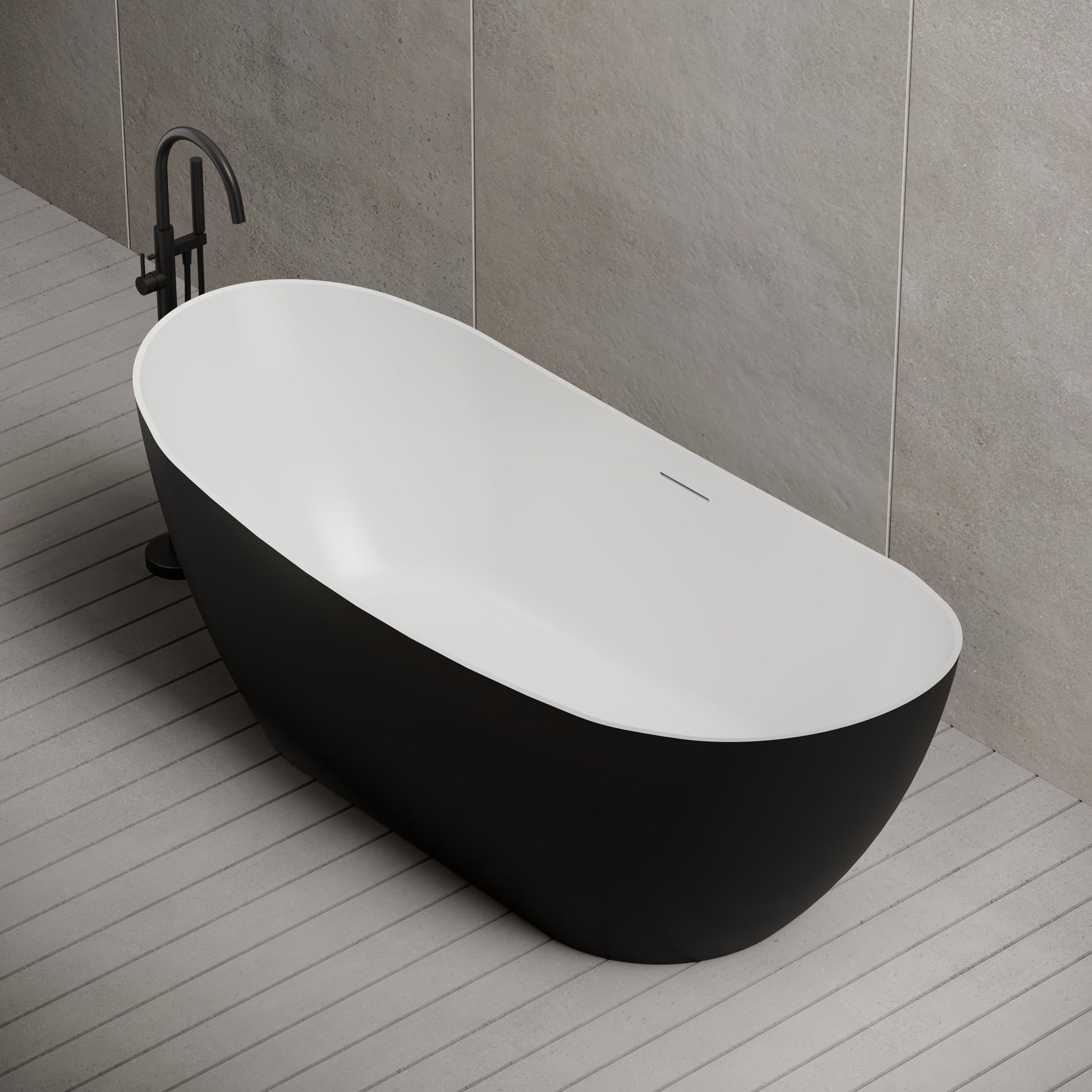 67 Inch MonBlari Acrylic Freestanding Bathtub XA-216-SideTop