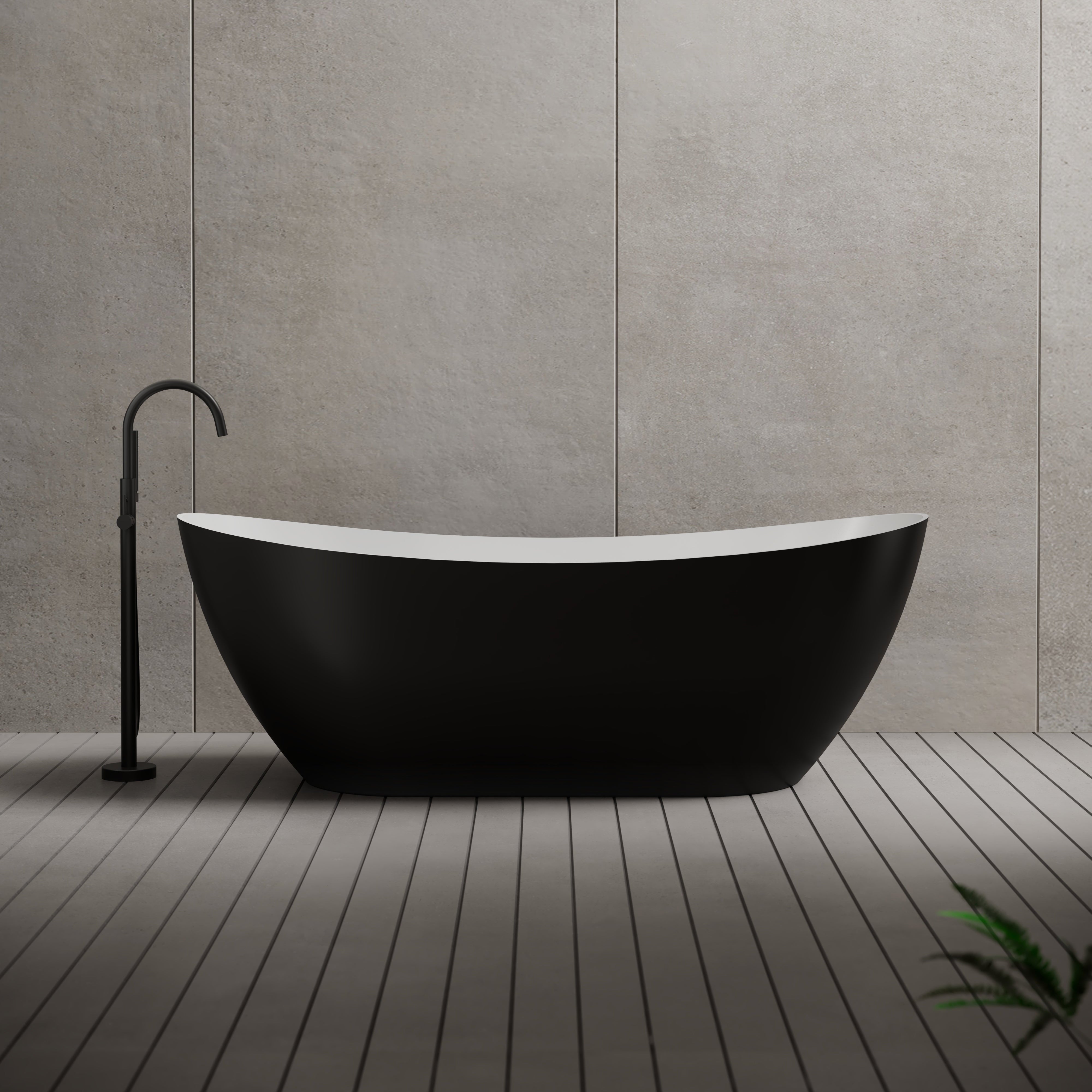 67 Inch MonBlari Acrylic Freestanding Bathtub XA-216-FrontView