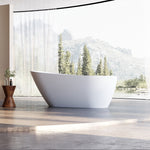 67 Inch MonBlari Acrylic Freestanding BathtubXA217GW-Front View
