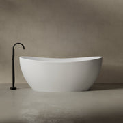 64.2 Inch MonBlari Solid Surface Freestanding Bathtub-FrontView