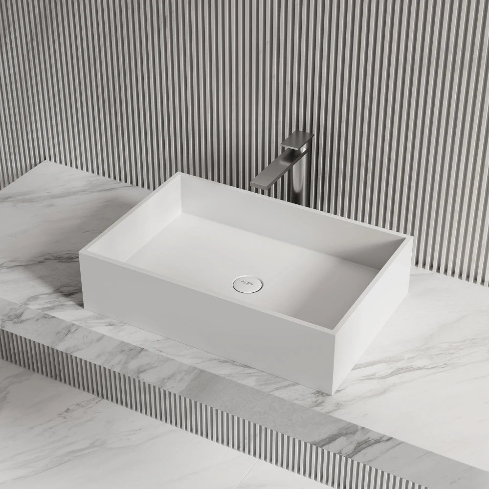 20 Inch MonBlari Solid Surface Vessel Bowl Sink Bathroom Sink