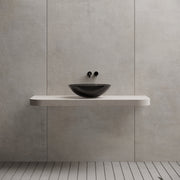 19.7 Inch MonBlari Resin Vessel Bowl Sink Bathroom Sink XA-A62T-FrontView