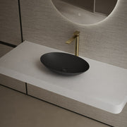 19.7 Inch MonBlari VERVE SERIES Solid Surface Vessel Bowl Sink Bathroom Sink