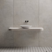 19.7 Inch MonBlari Solid Surface Vessel Bowl Sink Bathroom Sink XA-A73-MW-FrontView