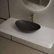 24 Inch MonBlari Solid Surface Vessel Bowl Sink Bathroom Sink