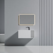 31 Inch MonBlari Solid Surface Vessel Bowl Sink Bathroom Sink-XA-G33-L-FrontView