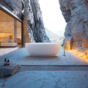 71 Inch MonBlari Solid Surface Freestanding Bathtub XR-7902-MW XR7902MW-FrontView