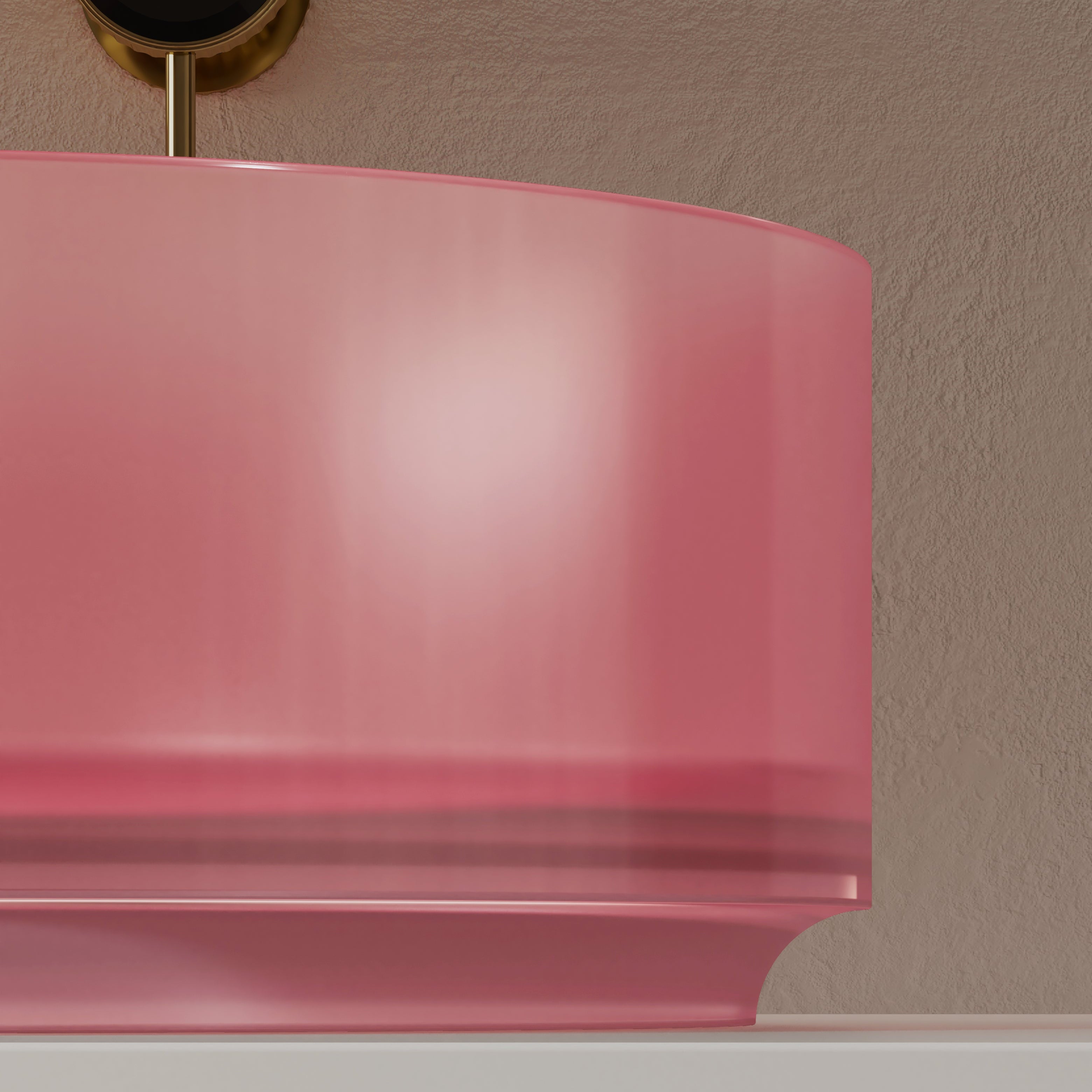 MonBlari Resin Vessel Bowl Sink Bathroom Sink XR-A001T-TP-CloseUp