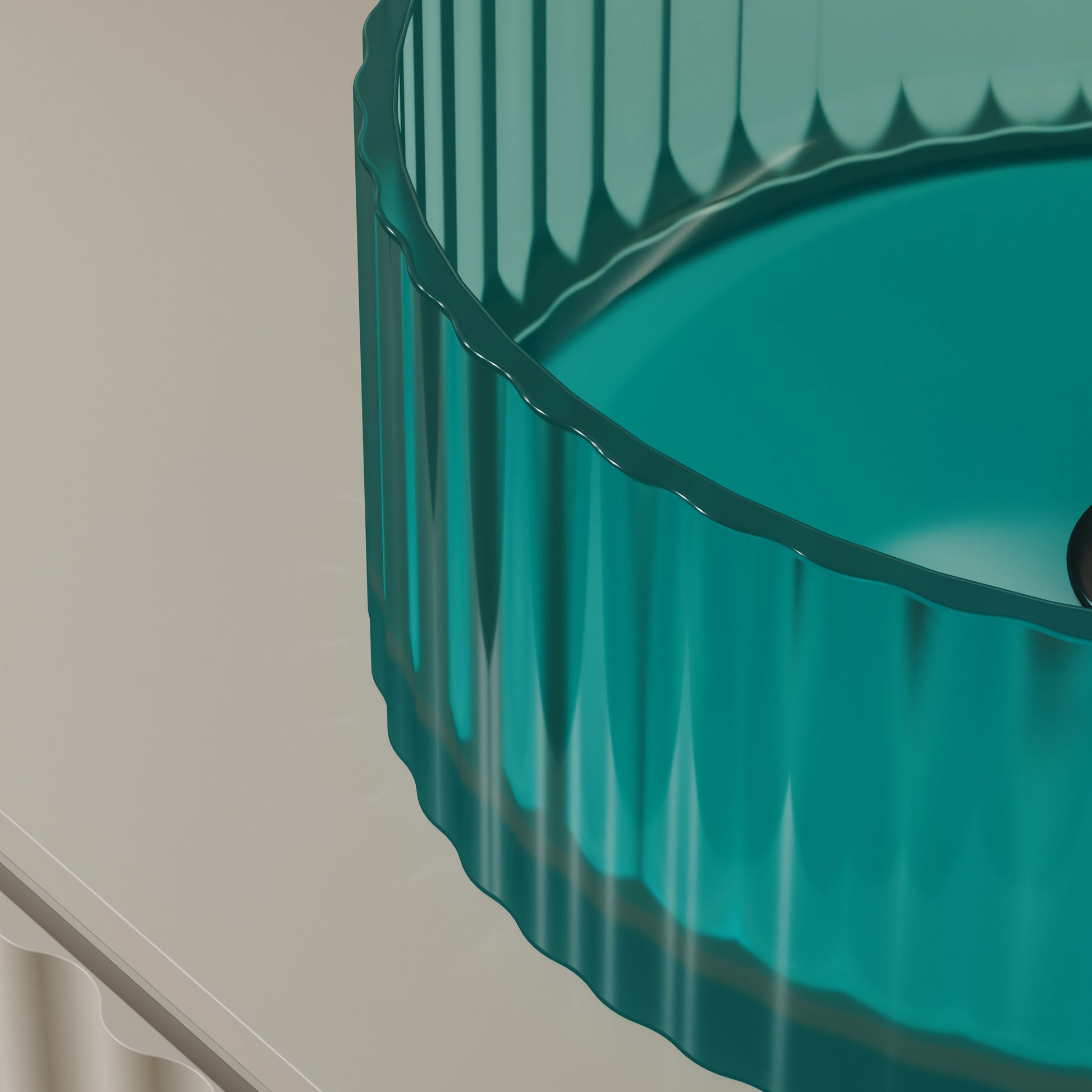 MonBlari Resin Vessel Bowl Sink Bathroom Sink XR-A005T-TG-CloseUp