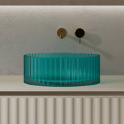 MonBlari Resin Vessel Bowl Sink Bathroom Sink XR-A005T-TG-FrontView