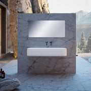 39 Inch MonBlari Solid Surface Vessel Bowl Sink Bathroom Sink-XR-G701-1-FrontView