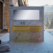 39 Inch MonBlari Solid Surface Vessel Bowl Sink Bathroom Sink-XR-G701T-3-FrontView