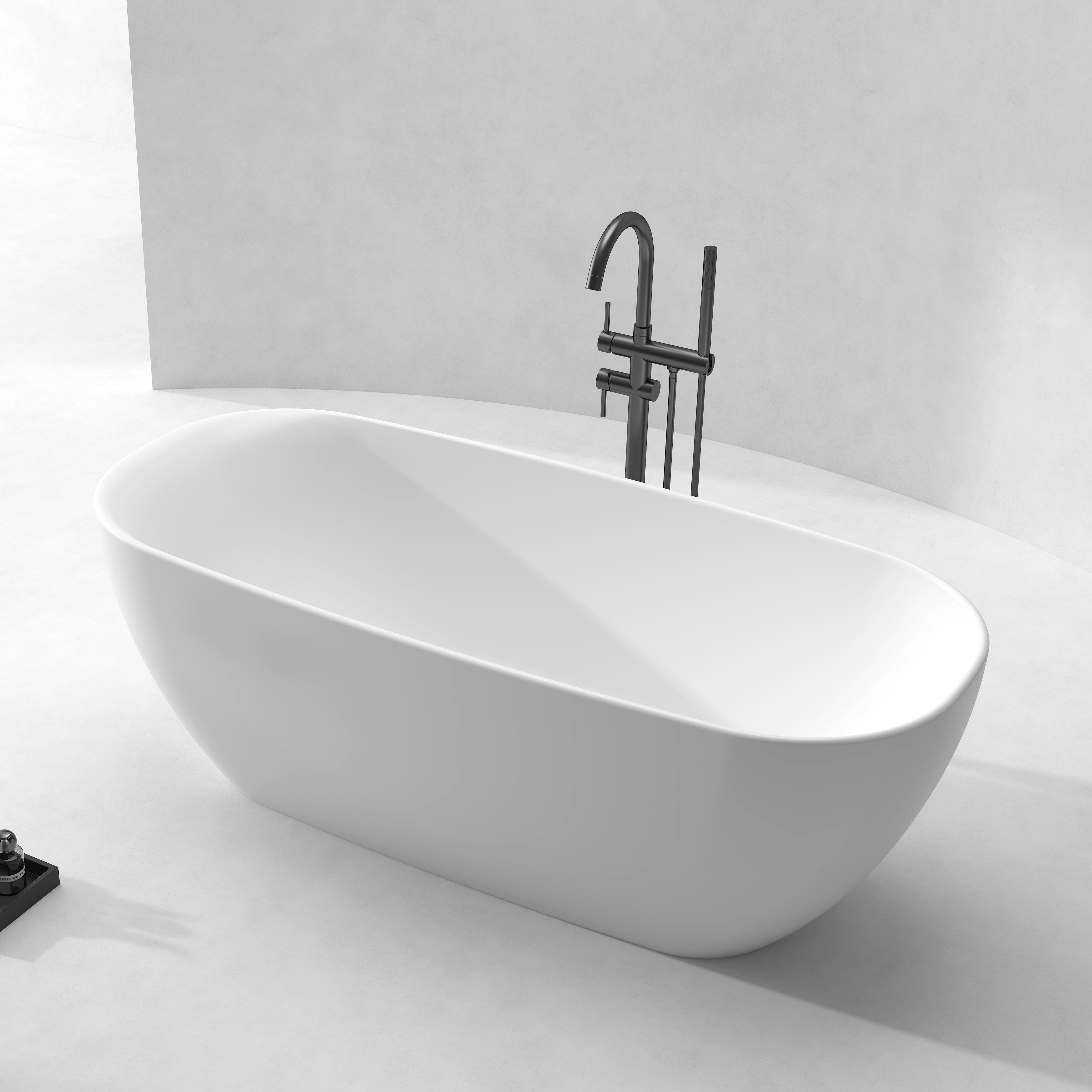 67 Inch MonBlari Acrylic Freestanding BathtubXY1002GW-RightTopView