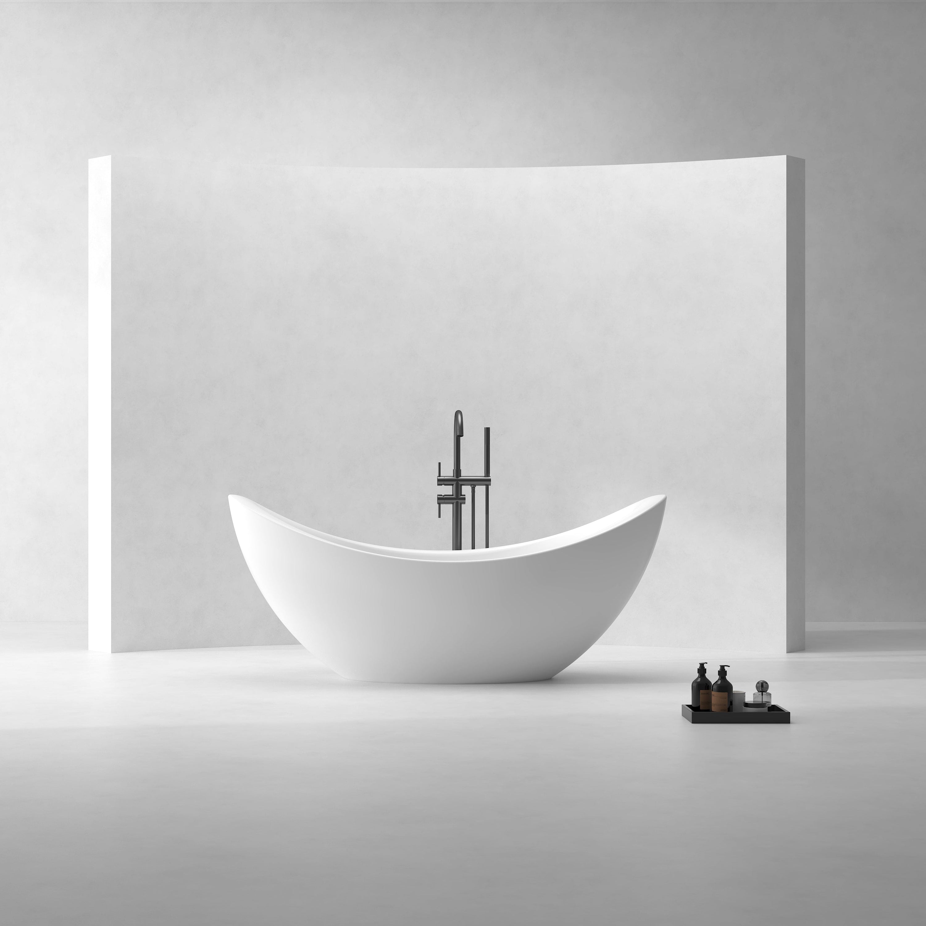 71 Inch MonBlari Acrylic Freestanding BathtubXY1008GW-FrontView