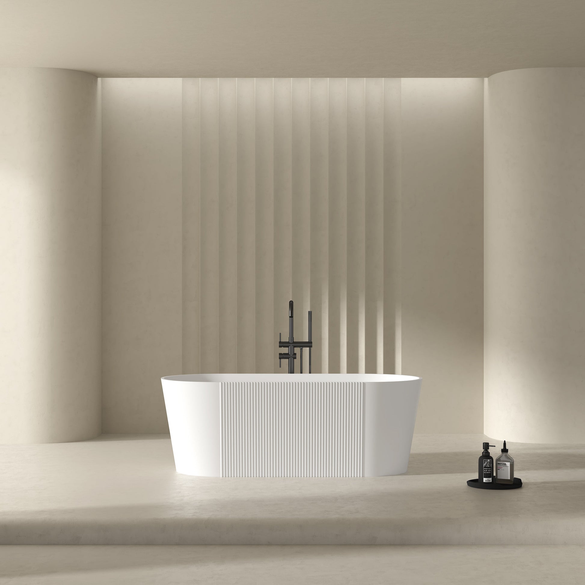 MonBlari Acrylic Freestanding Bathtub XY-2001-GW-FrontView