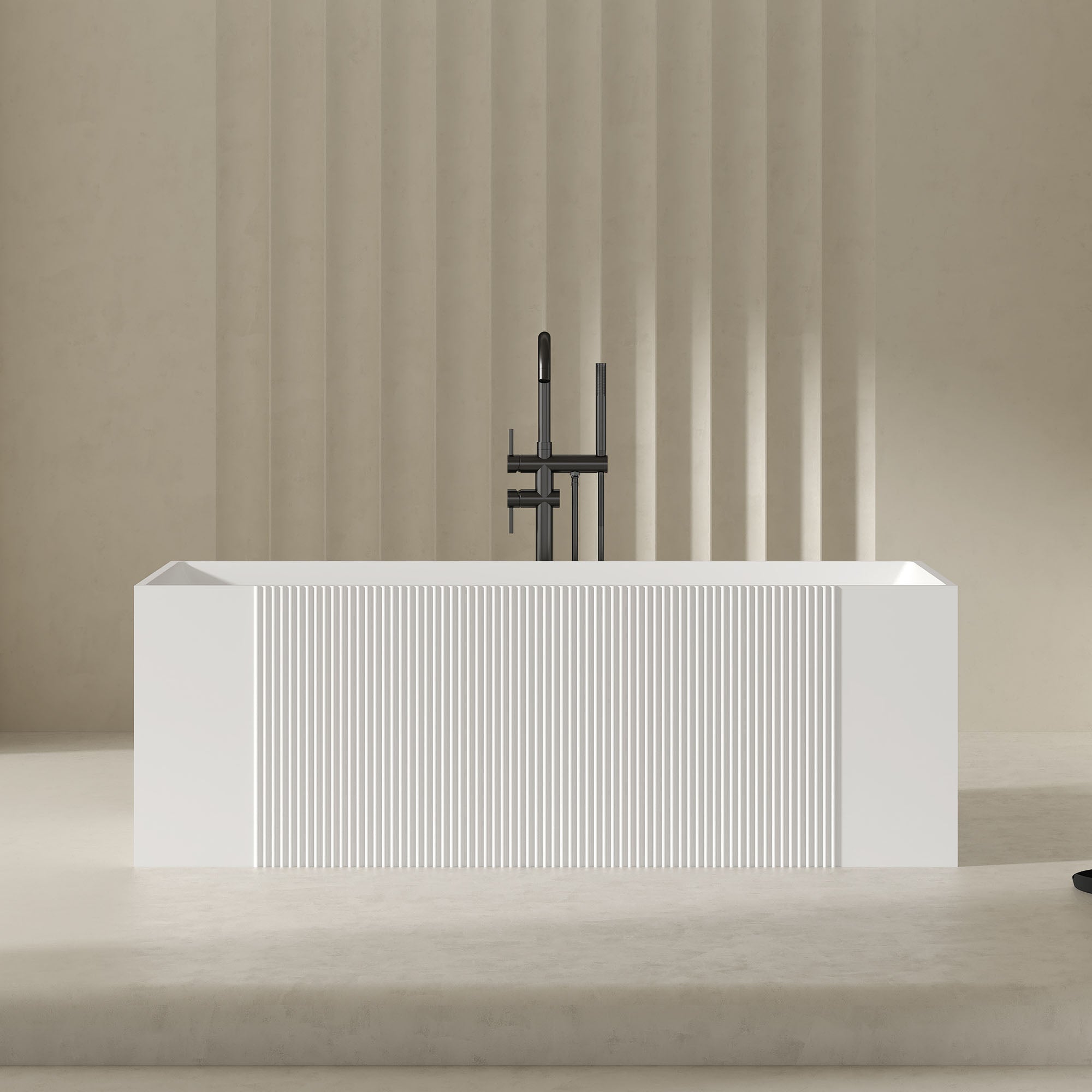 43-67 Inch MonBlari Acrylic Freestanding Bathtub