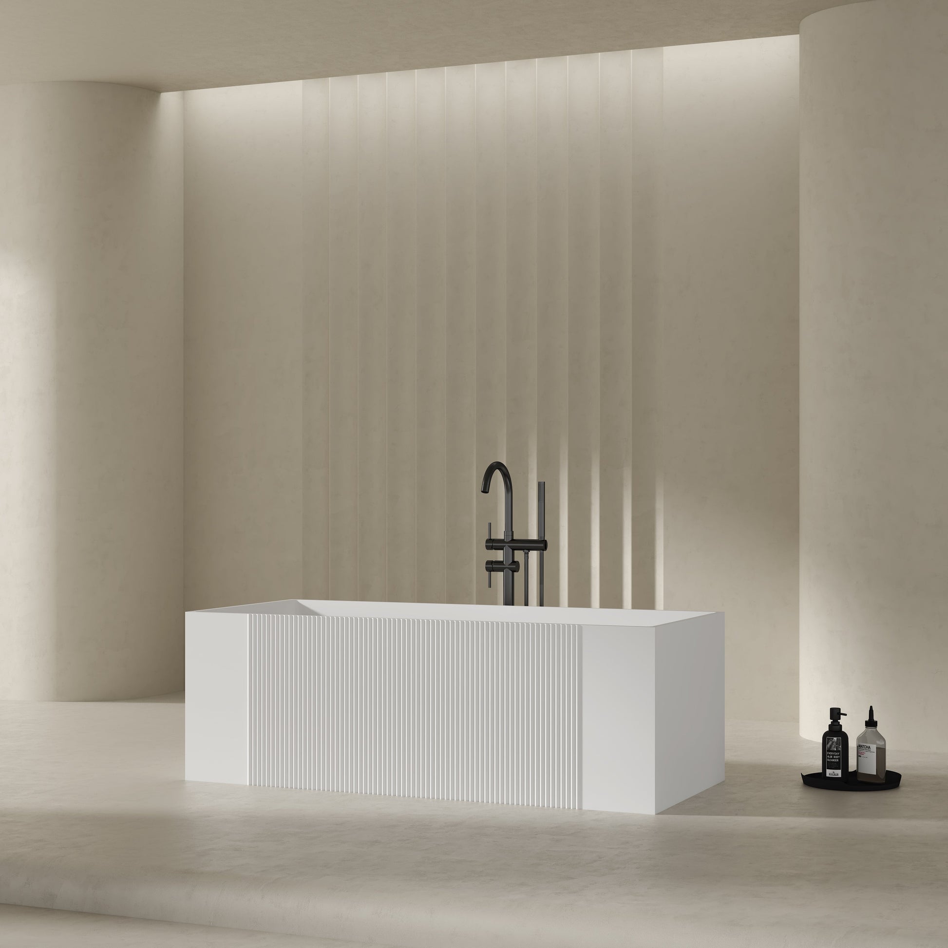 MonBlari Acrylic Freestanding Bathtub XY-2005-GW-SideView