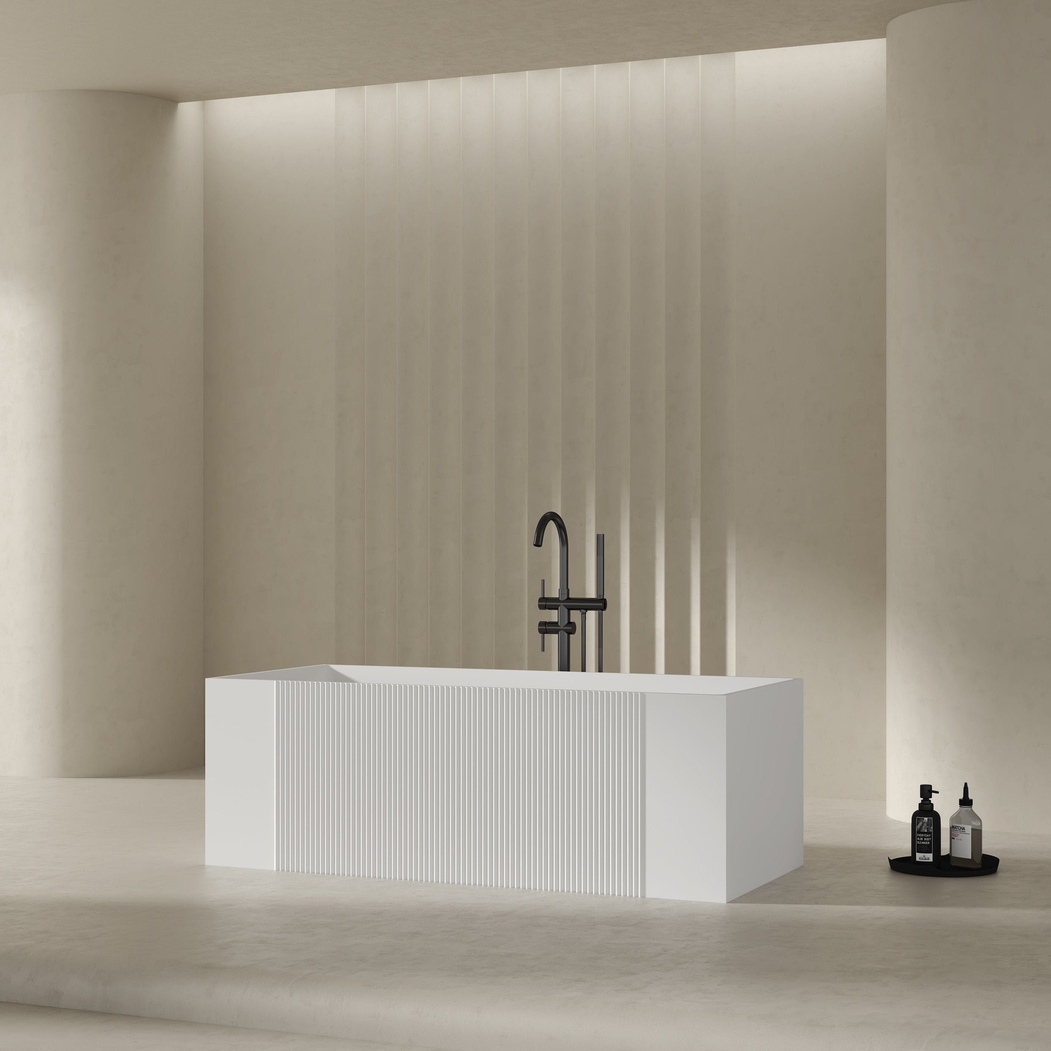 MonBlari Acrylic Freestanding Bathtub XY-2005-GW-SideView