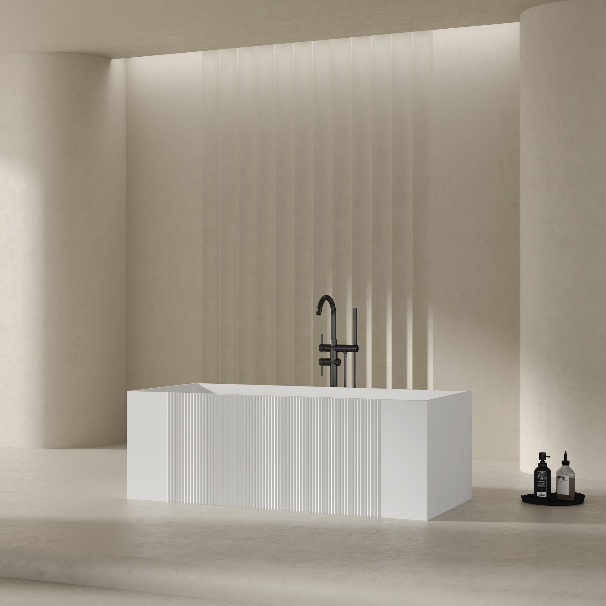 59.1 Inch MonBlari Acrylic Freestanding Bathtub XY-2005-SideView