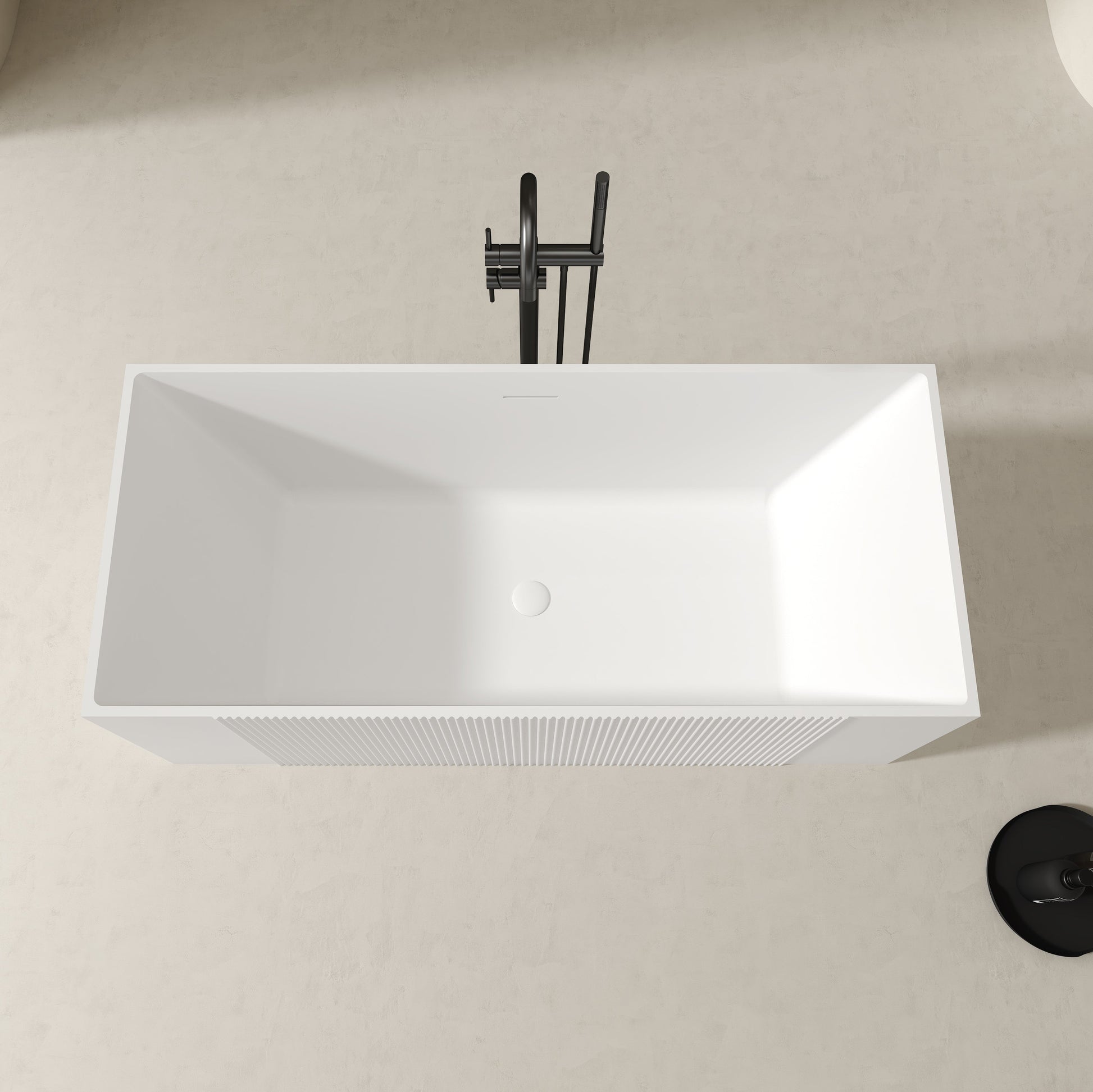 MonBlari Acrylic Freestanding Bathtub XY-2005-GW-TopView