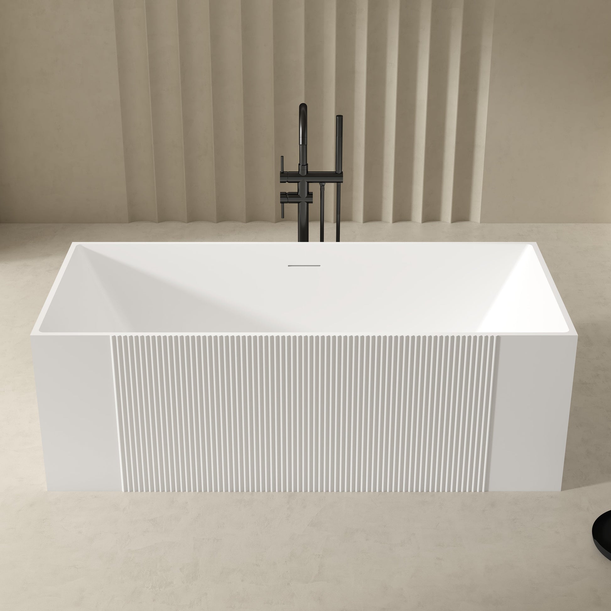 59.1 Inch MonBlari Acrylic Freestanding Bathtub XY-2005-FrontTop