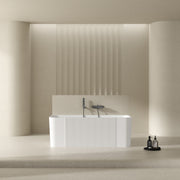 MonBlari Acrylic Back to Wall Bathtub XY-2006-GW-FrontView