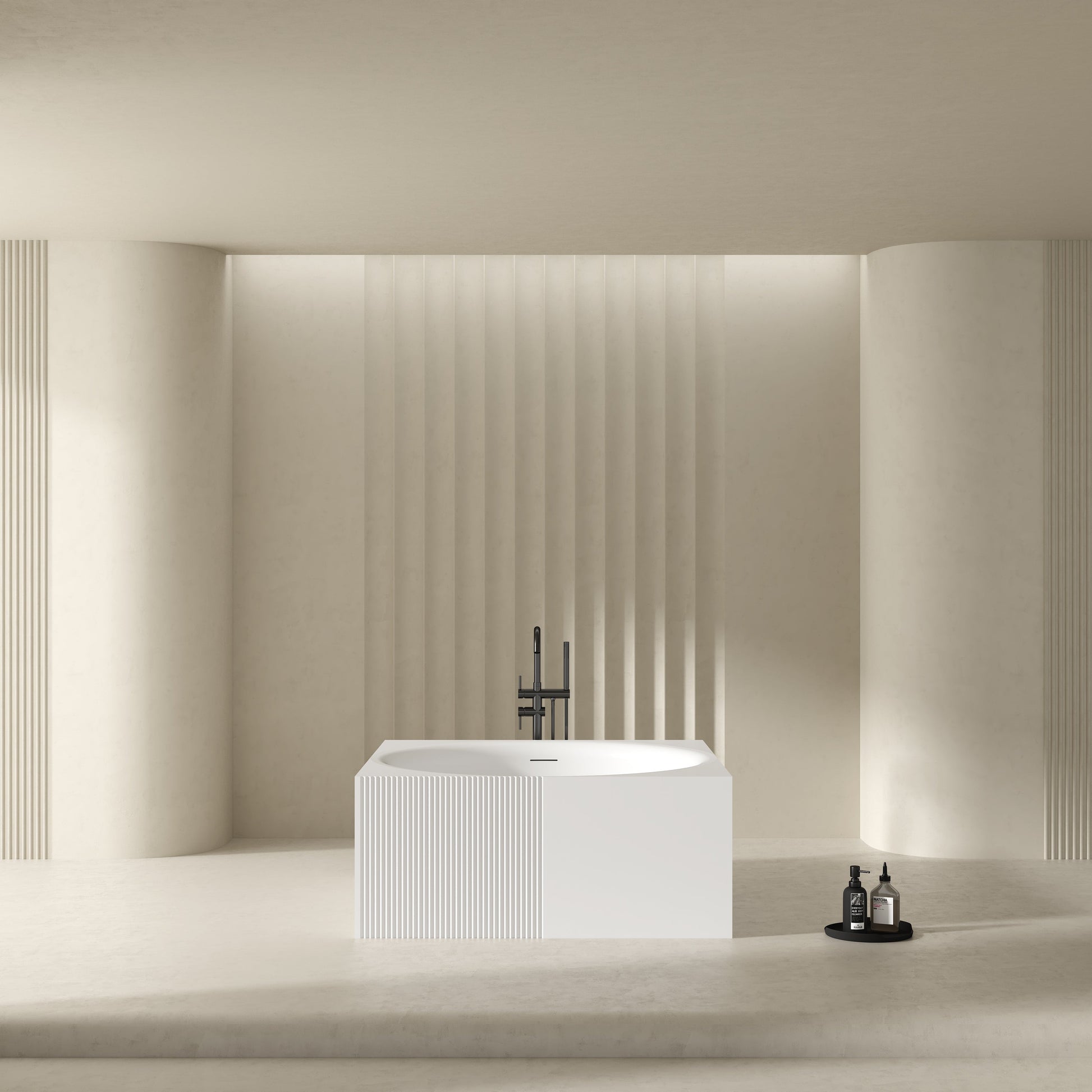 MonBlari Acrylic Freestanding Bathtub XY-3001-GW-FrontView