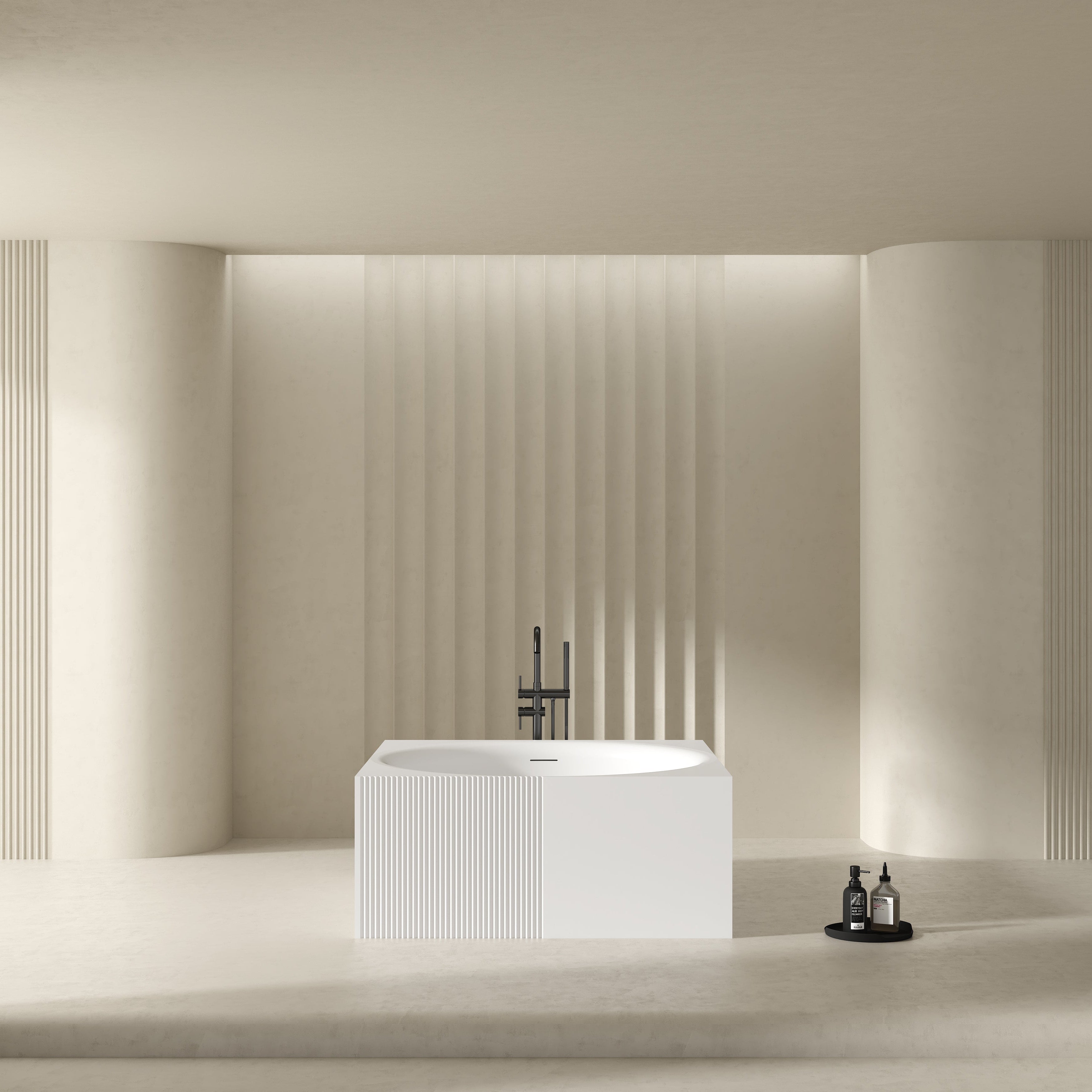 MonBlari Acrylic Freestanding Bathtub XY-3001-GW-FrontView