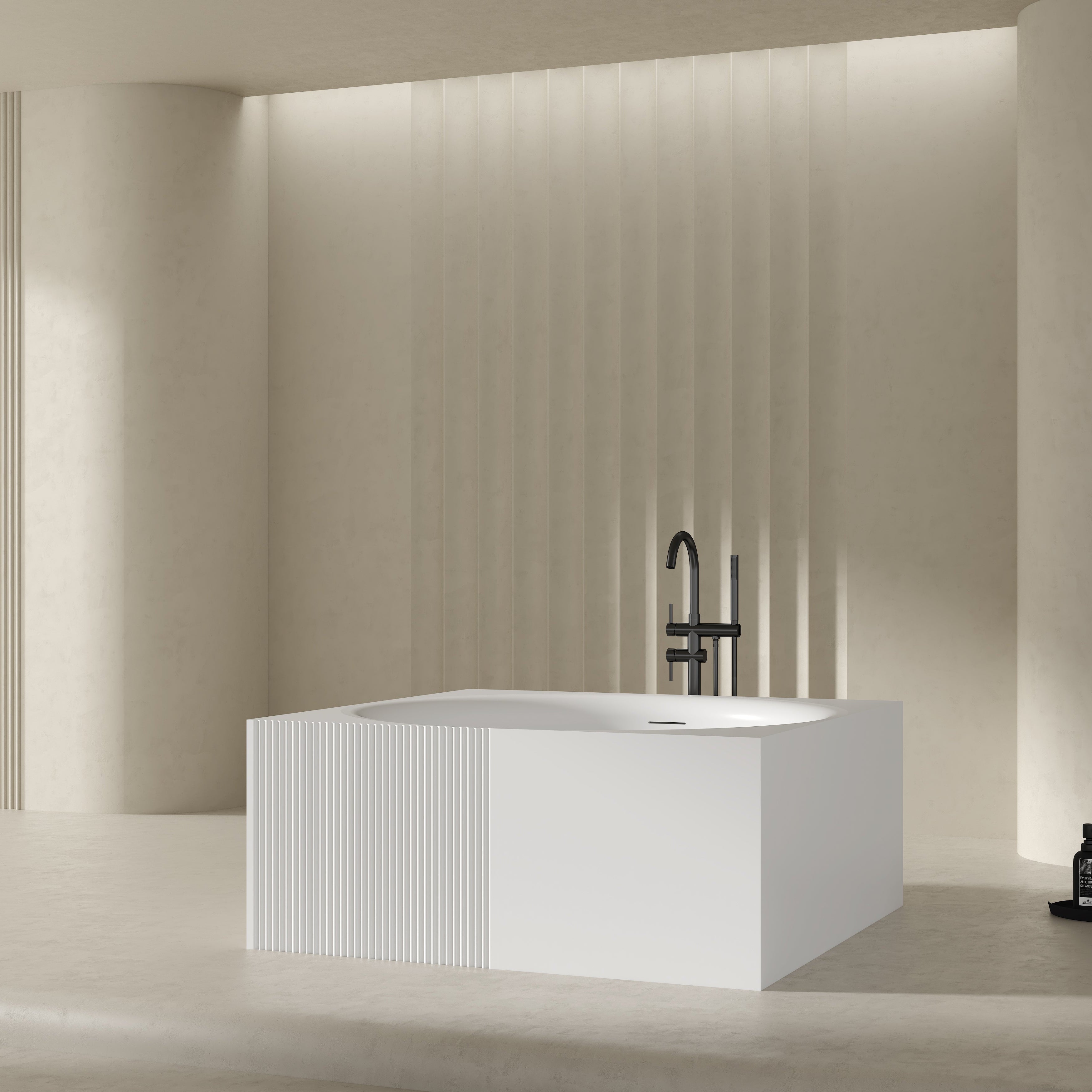 MonBlari Acrylic Freestanding Bathtub XY-3001-GW-SideView