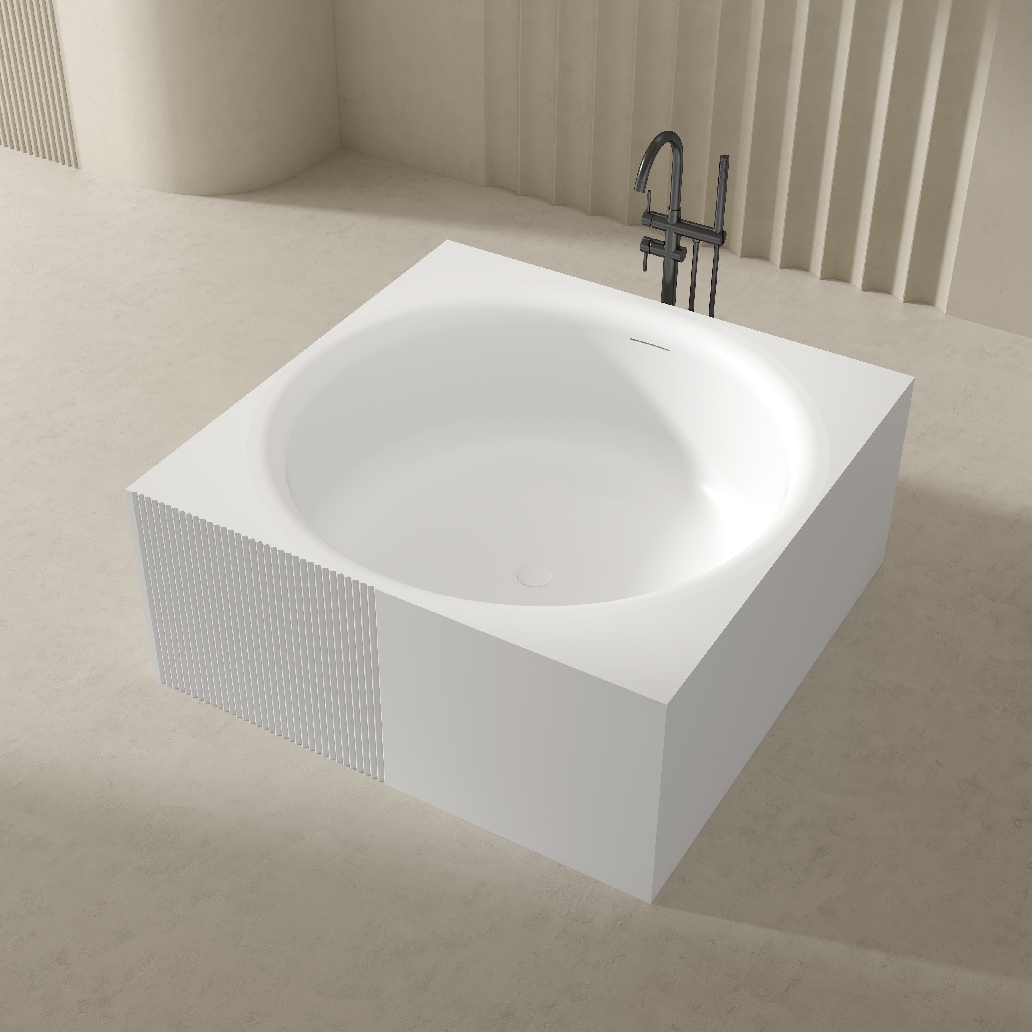 MonBlari Acrylic Freestanding Bathtub XY-3001-GW-SideTop
