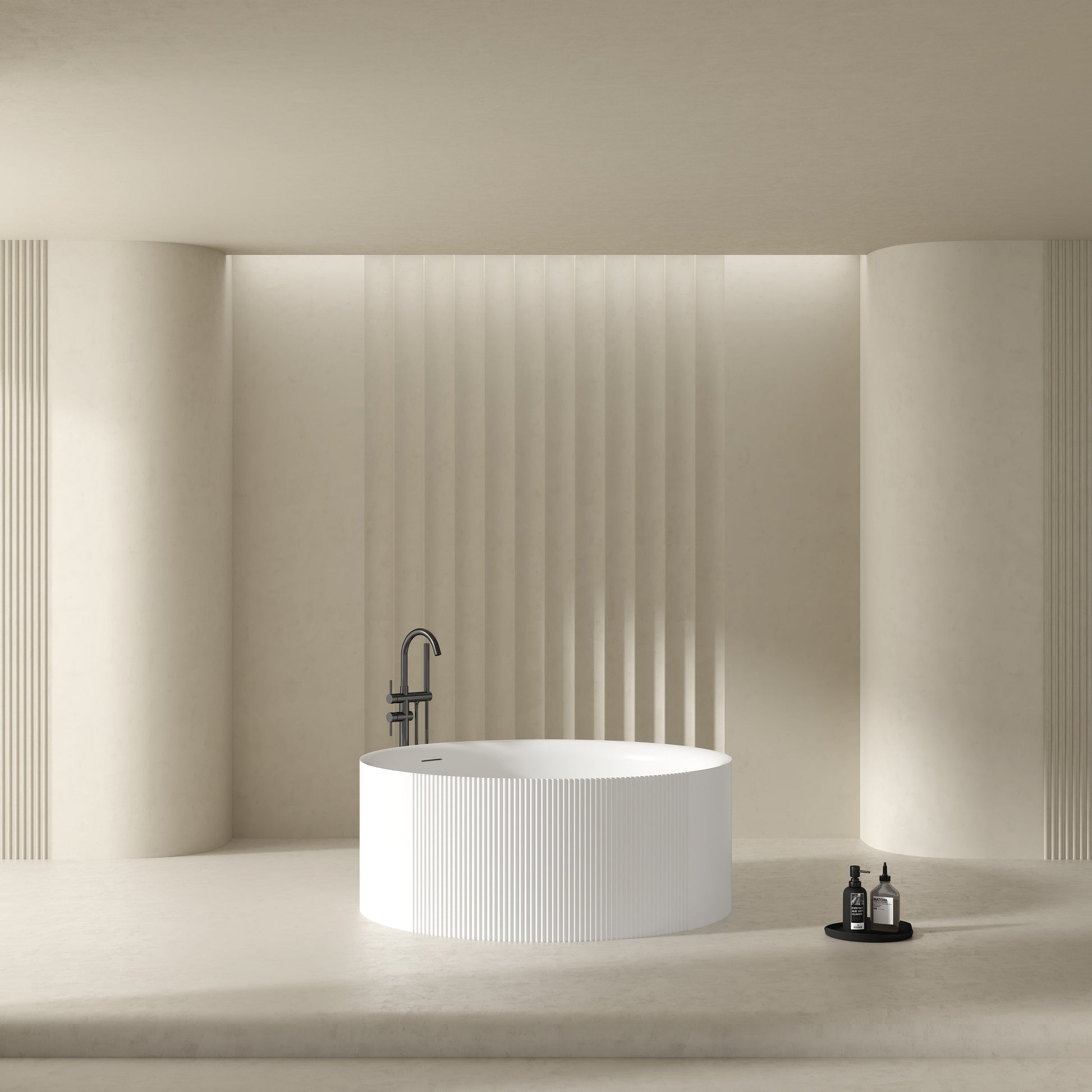 MonBlari Acrylic Freestanding Bathtub XY-3009-GW-FrontView