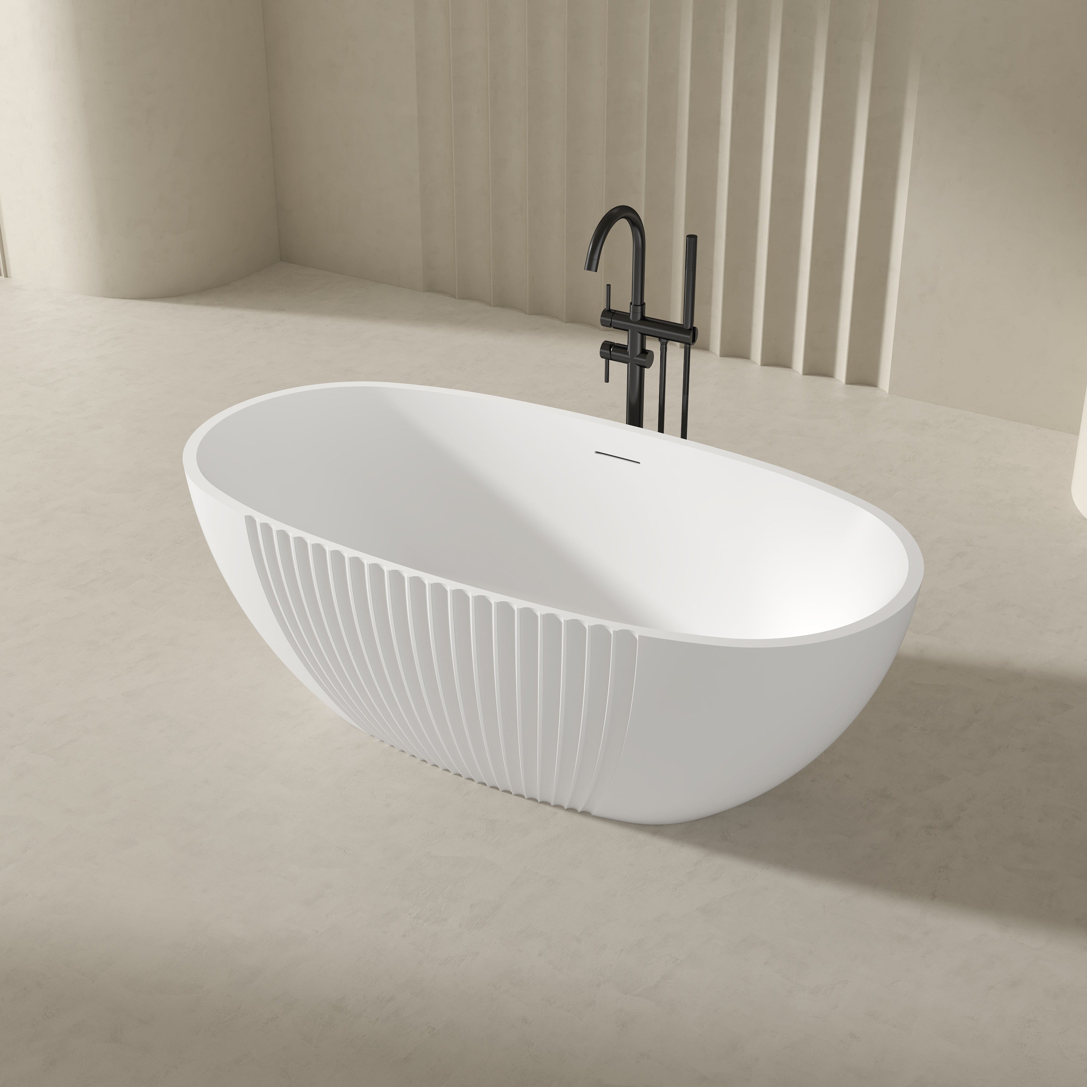 MonBlari Acrylic Freestanding Bathtub XY-5007-GW-SideTop