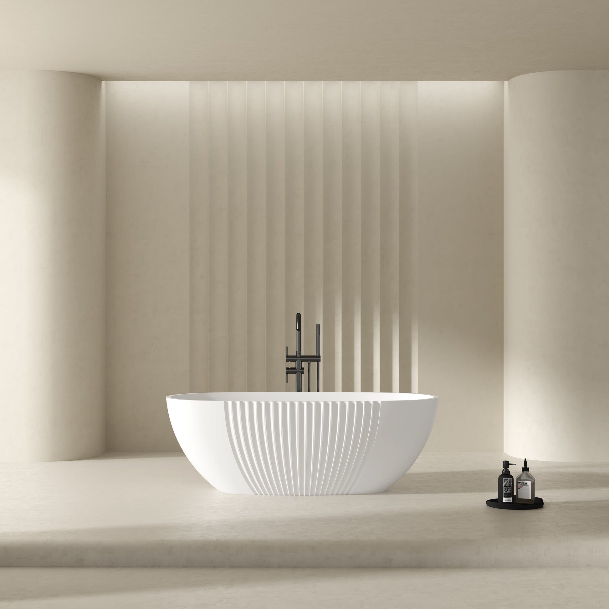 MonBlari Acrylic Freestanding Bathtub XY-5007-GW-FrontView
