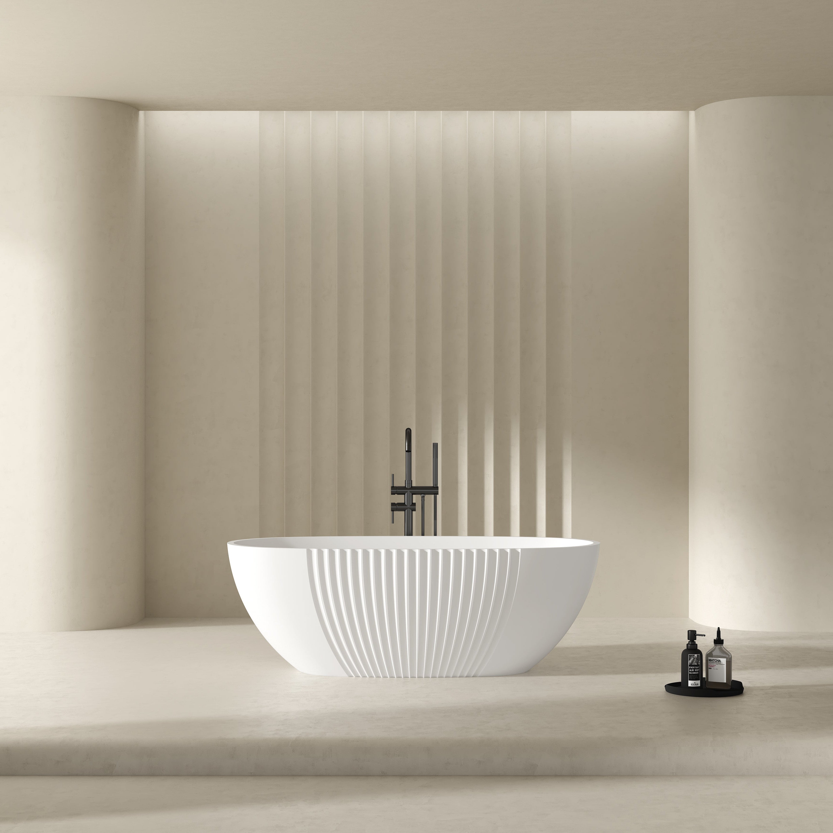 MonBlari Acrylic Freestanding Bathtub XY-5007-GW-FrontView