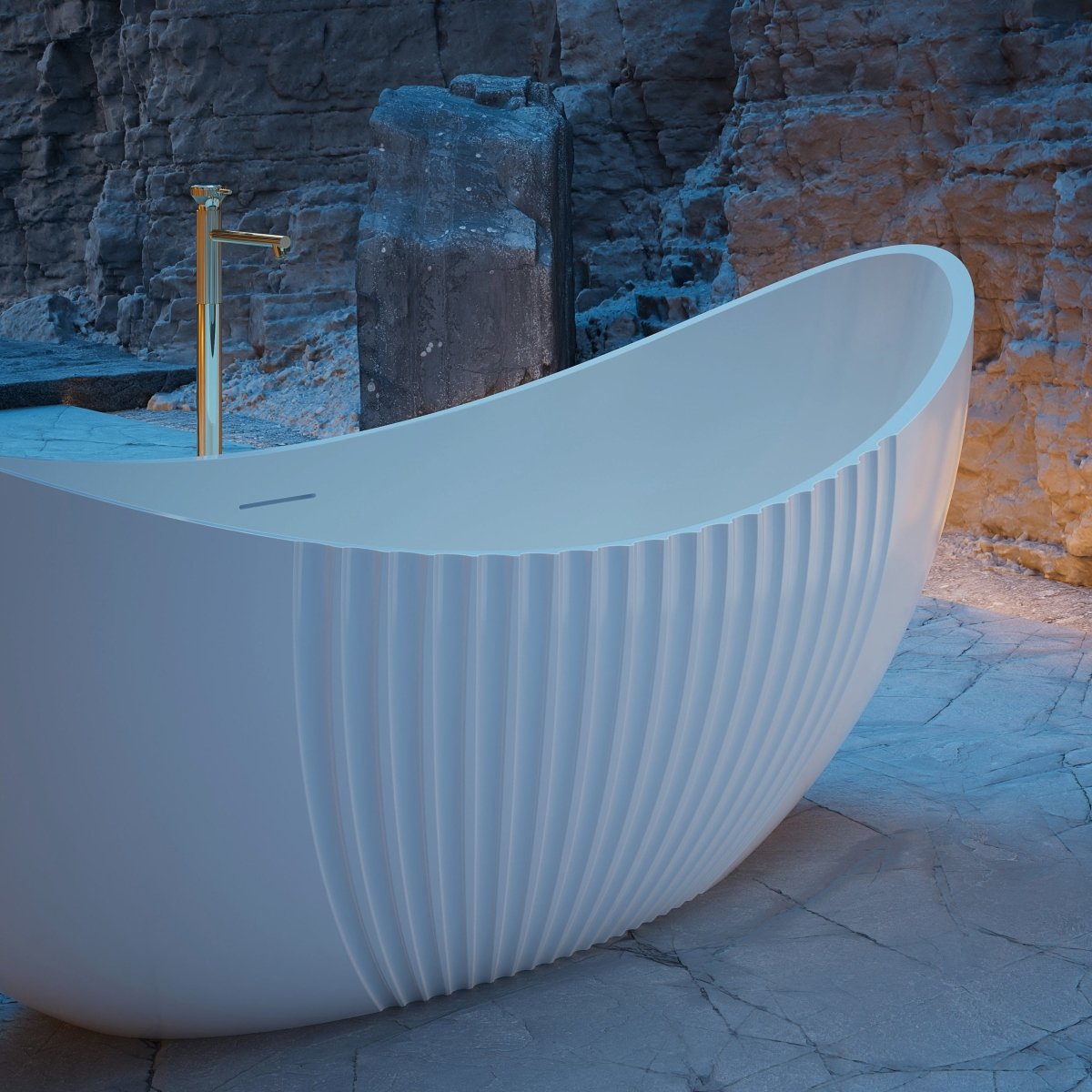 MonBlari Acrylic Freestanding Bathtub XY-5008-GW-CloseUp