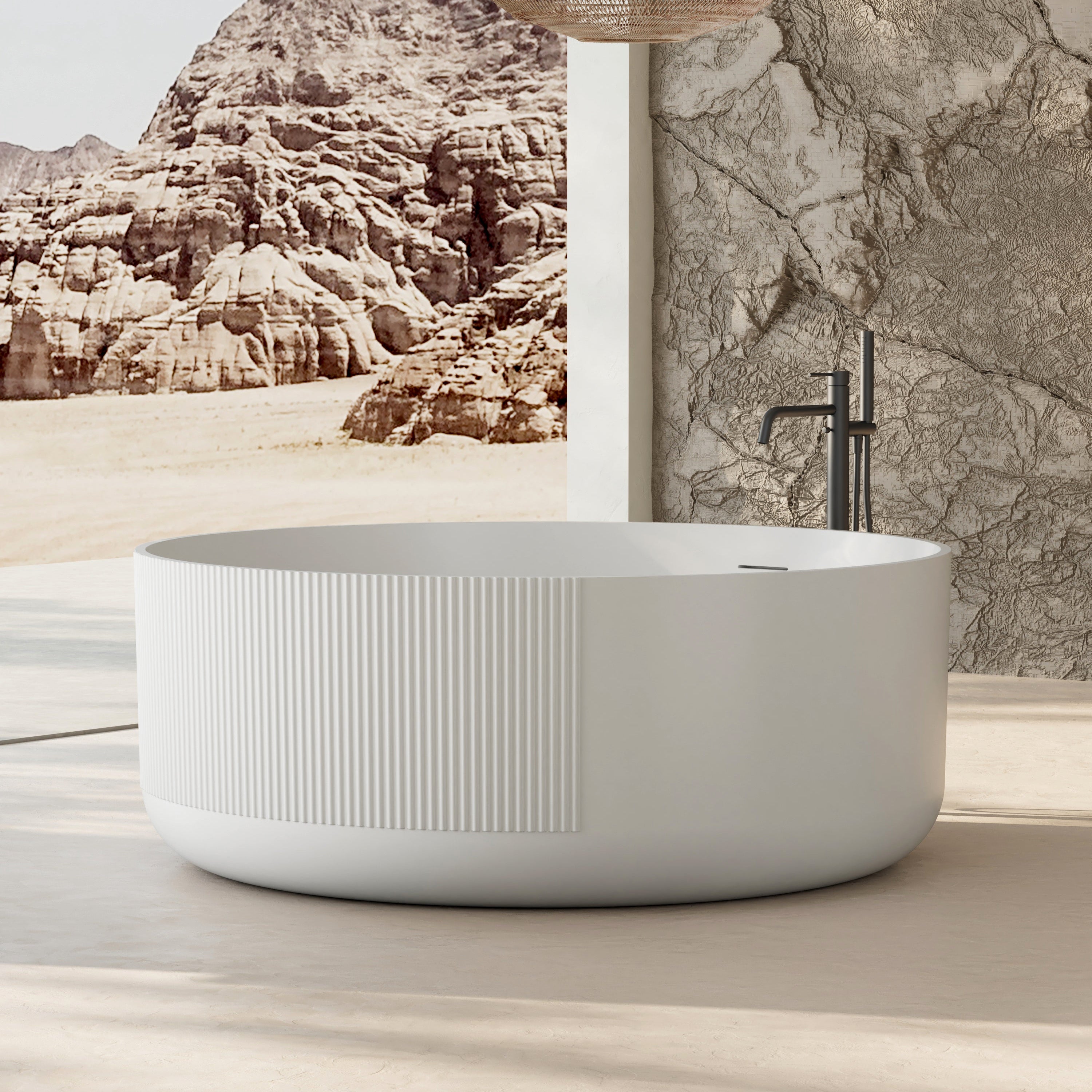 MonBlari Acrylic Freestanding Bathtub XY-6009-GW-FrontView