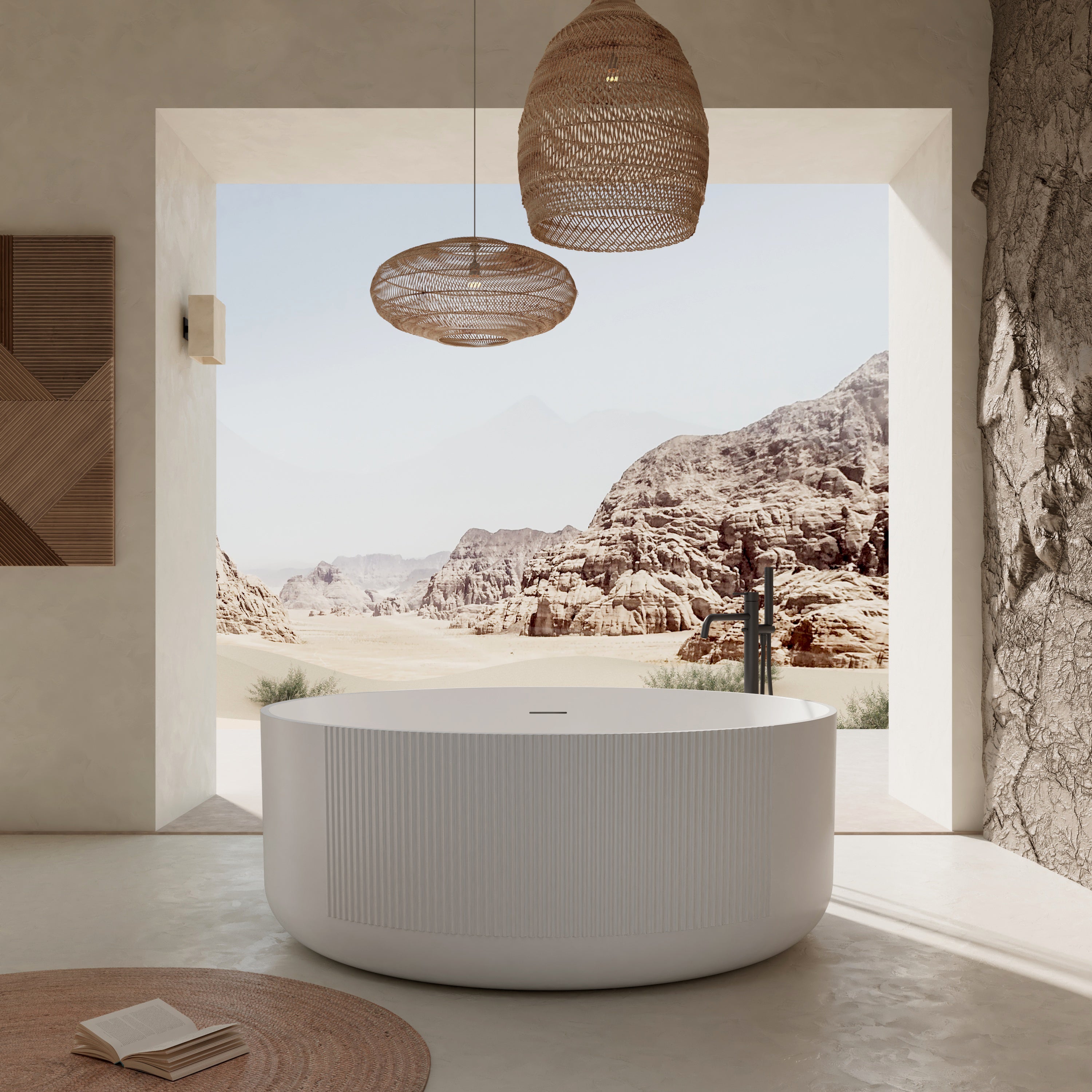 MonBlari Acrylic Freestanding Bathtub XY-6009-GW-FrontView