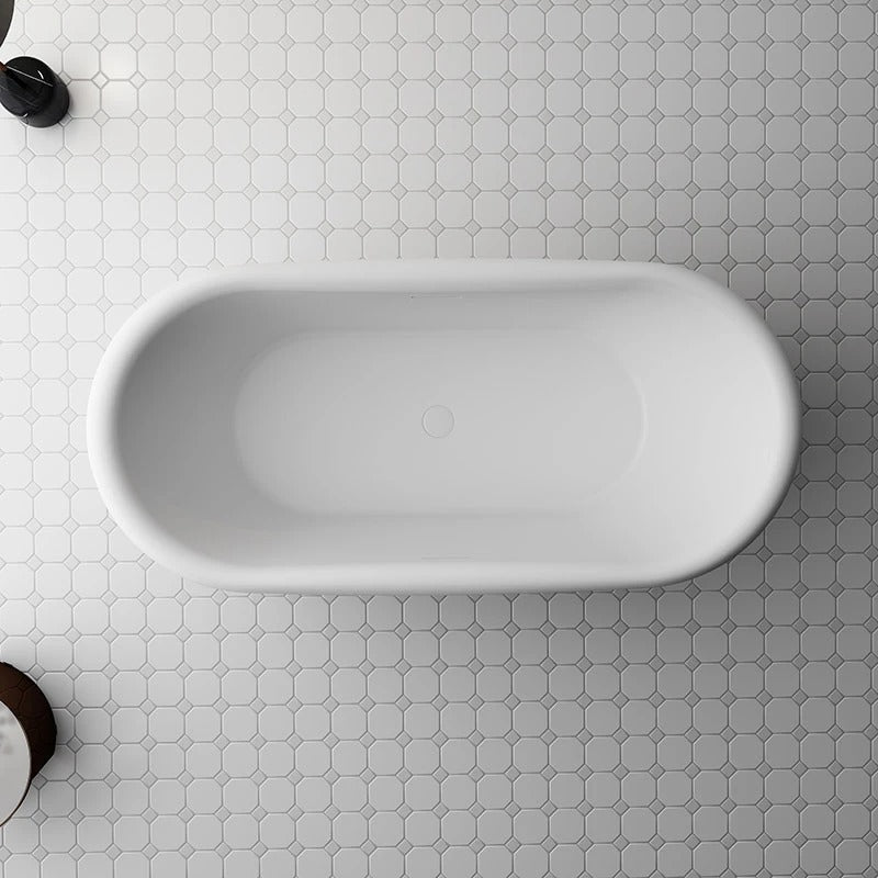 modern soaking tub acrylic reversible drain