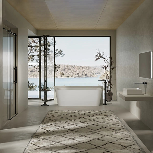 modern acrylic rectangular bathtub freestanding bath tub