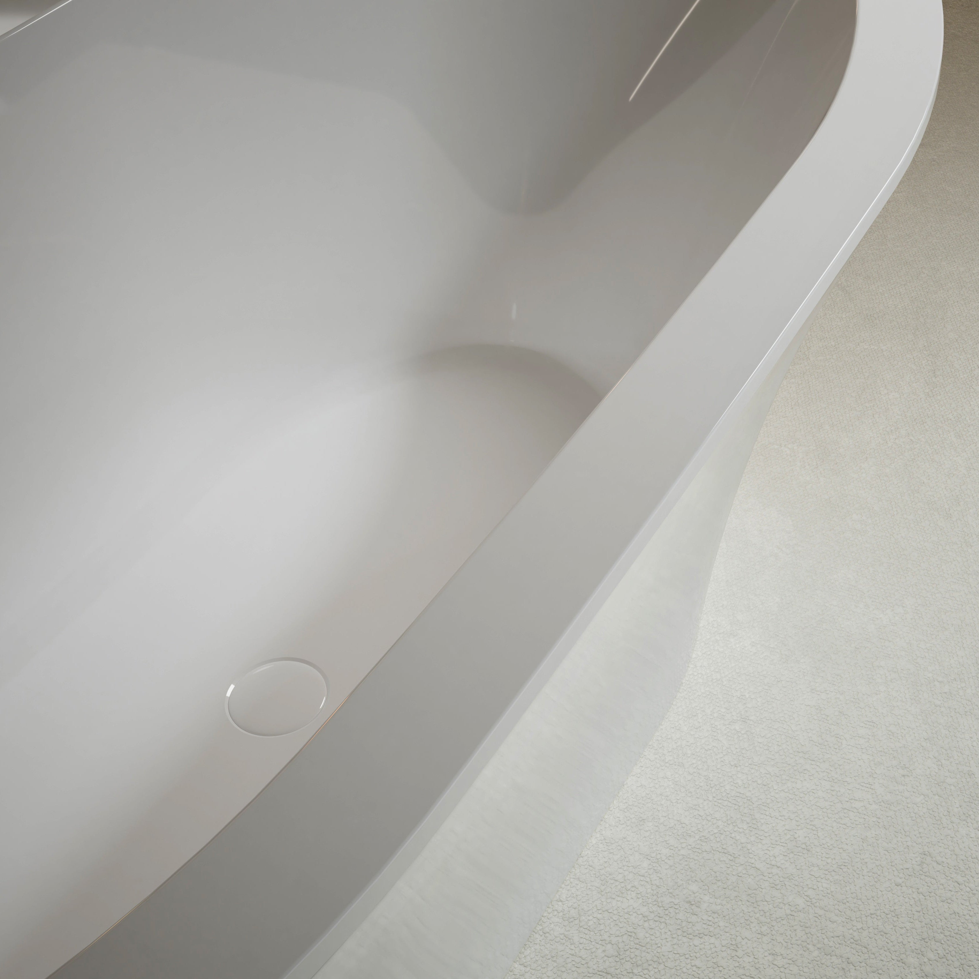 acrylic freestanding bathtub with refined modern style