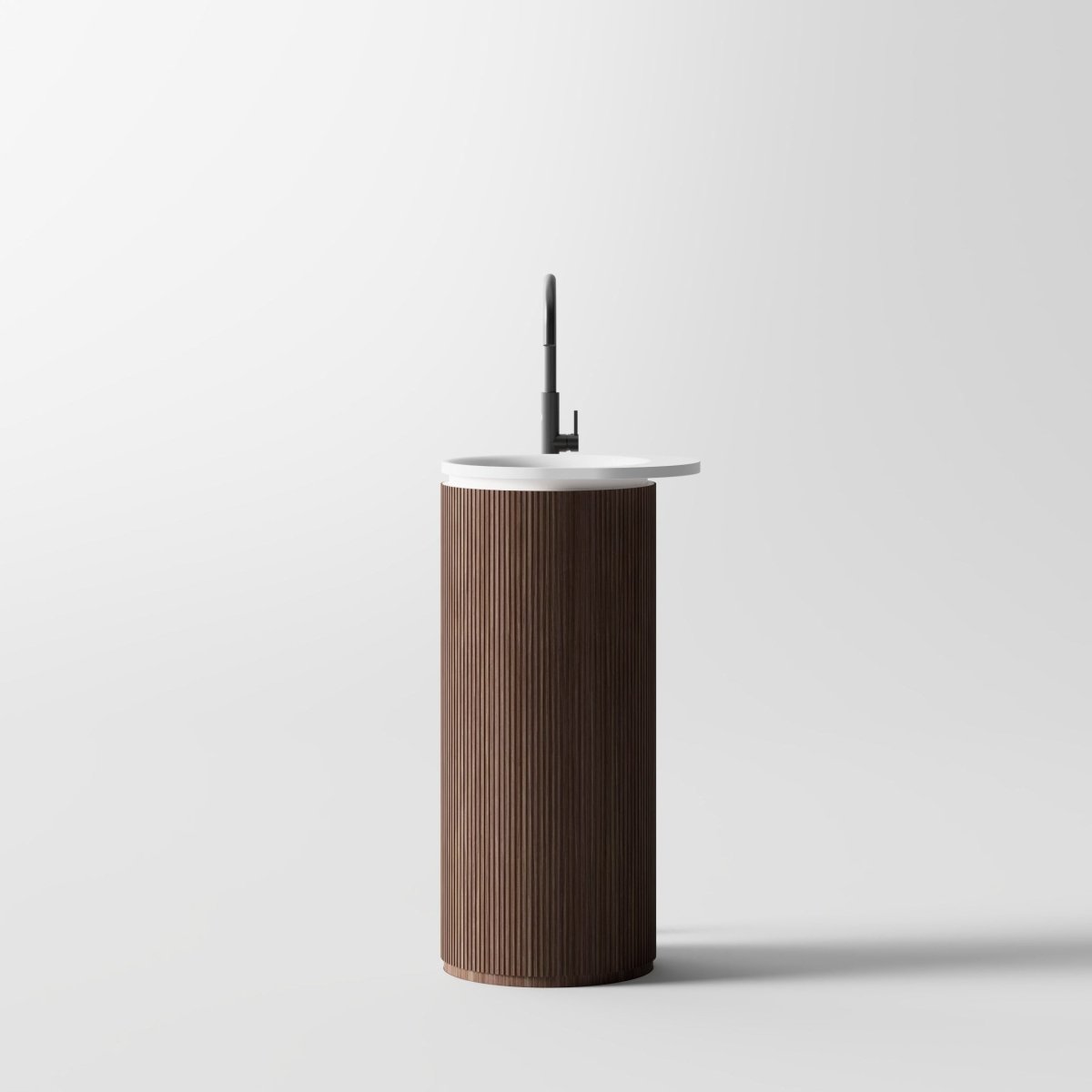 FOREST Series round pedestal sink with refined simple structure