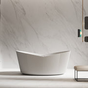 acrylic freestanding bath tub fluted bathtub