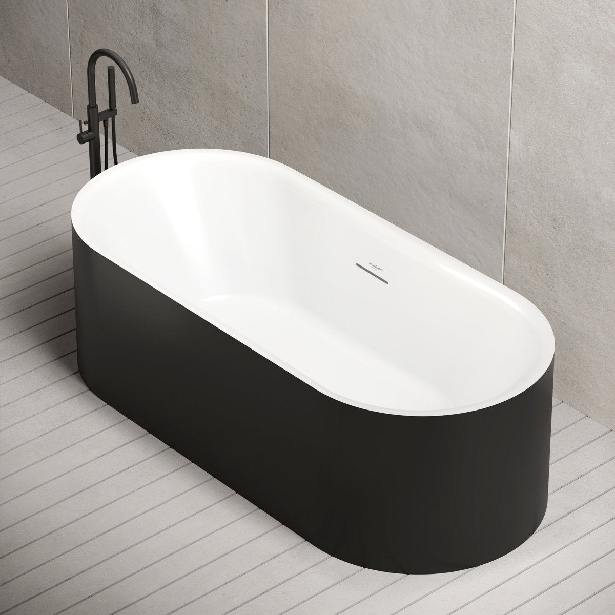 AURA Series acrylic soaking tub with timeless design