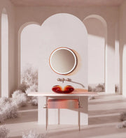 Flower Series bathroom vanity with single sink