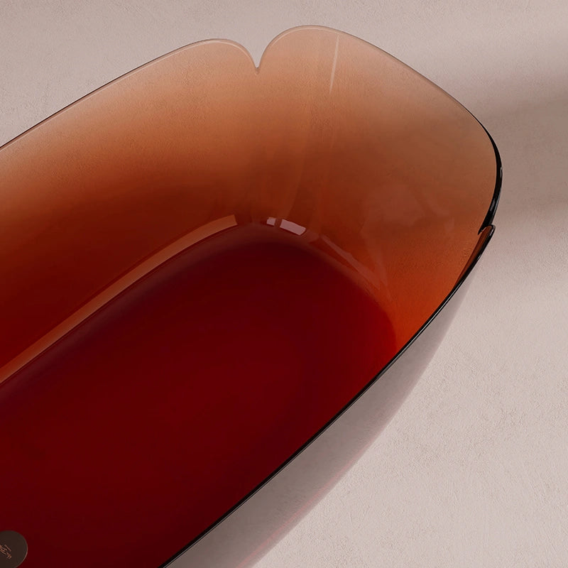 Luxury flower series clear amber with resin design