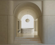 Luxury fluted solid surface soaking bathtub with center drain in matte white
