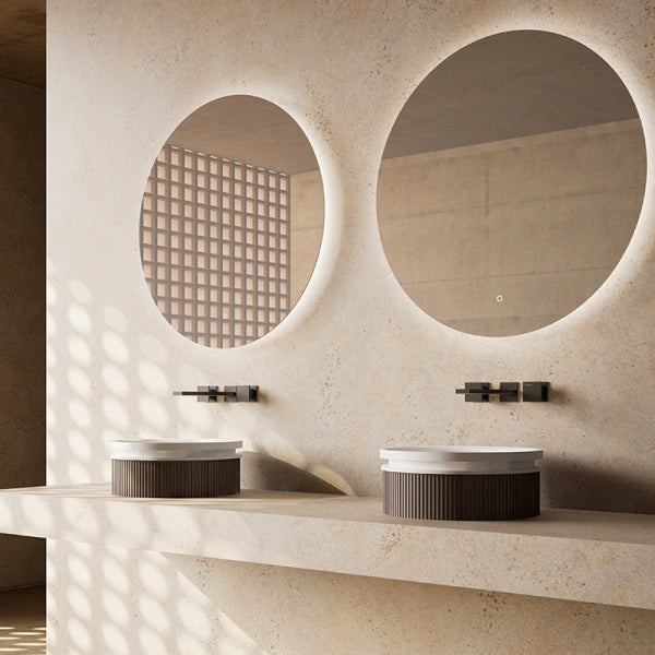 Luxury fluted round vessel sink by MonBlari FOREST Series